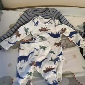 Carter's Newborn Dinosaur Print Set